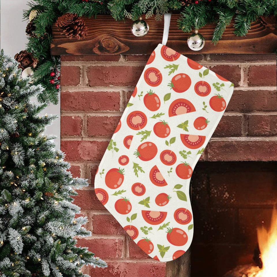 Tomato pattern Christmas Stocking
