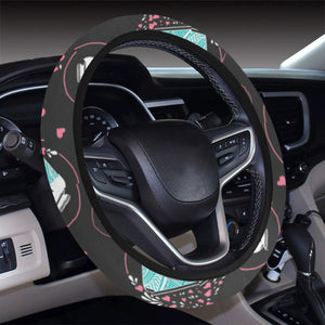 Camera Pattern Print Design 04 Car Steering Wheel Cover