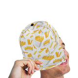 French fries white paper box pattern All Over Print Snapback Cap