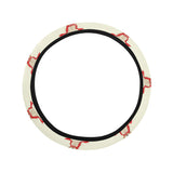 Golden Retriever Pattern Print Design 01 Car Steering Wheel Cover