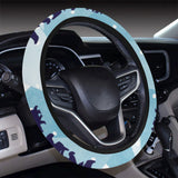 polar bear winter snow pattern Car Steering Wheel Cover