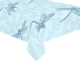 Dragonfly pattern blue background Tablecloth