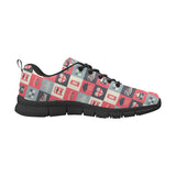 British Pattern Print Design 05 Men's Breathable Sneakers ( Model 055)