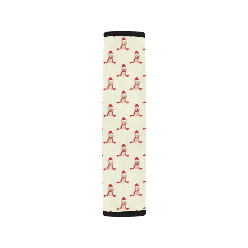 Golden Retriever Pattern Print Design 01 Car Seat Belt Cover
