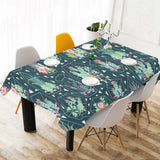 Cactus glass terrarium pattern Tablecloth