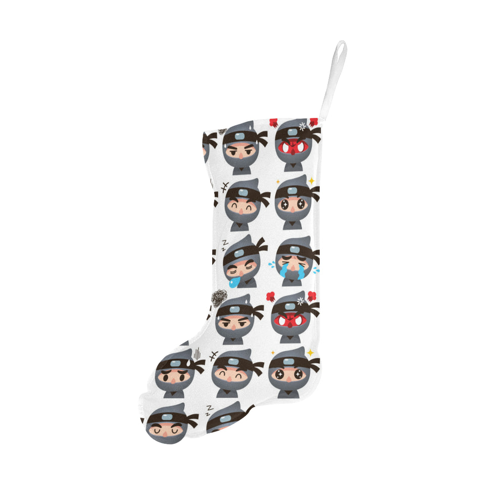 Cute ninja design pattern Christmas Stocking