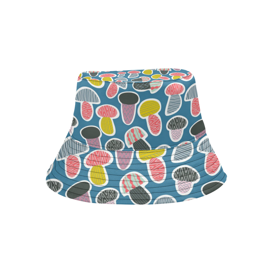 Colorful mushroom design pattern Unisex Bucket Hat