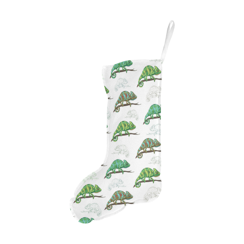 Chameleon lizard pattern Christmas Stocking