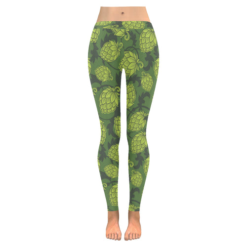 Hop pattern Hop cone background Women's Legging Fulfilled In US