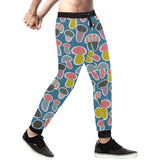 Colorful mushroom design pattern Unisex Casual Sweatpants