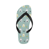 Cute hamster cheese pattern Unisex Flip Flops