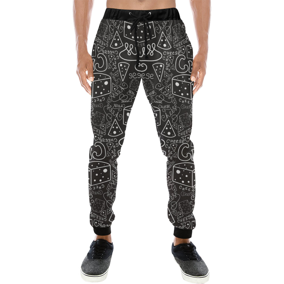 Handwritten cheese pattern Unisex Casual Sweatpants