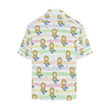 Cute hand drawn mermaid Men's All Over Print Hawaiian Shirt