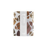 American football ball pattern Classical White Mug (Fulfilled In US)