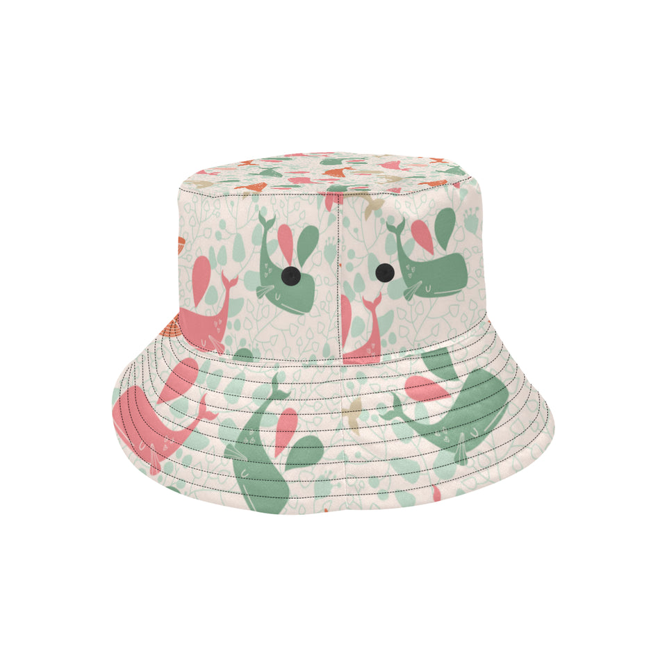 Cute whale pattern Unisex Bucket Hat