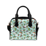 Helicopter design pattern Shoulder Handbag