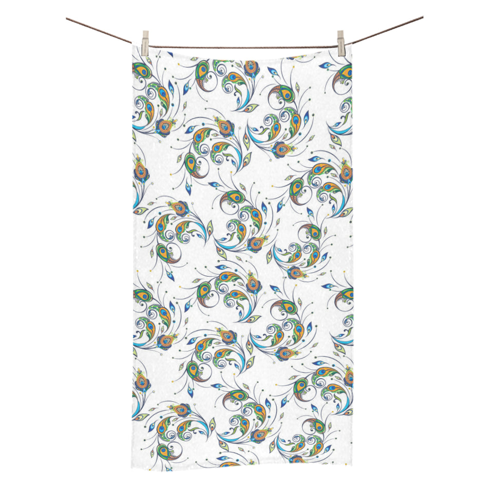 Peacock feather pattern Bath Towel