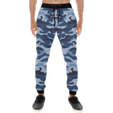 Blue camouflage pattern Unisex Casual Sweatpants