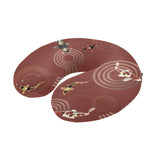 Fancy Carp red background U-Shaped Travel Neck Pillow