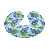 Watercolor grape pattern U-Shaped Travel Neck Pillow