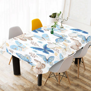 blue butterfly pattern Tablecloth