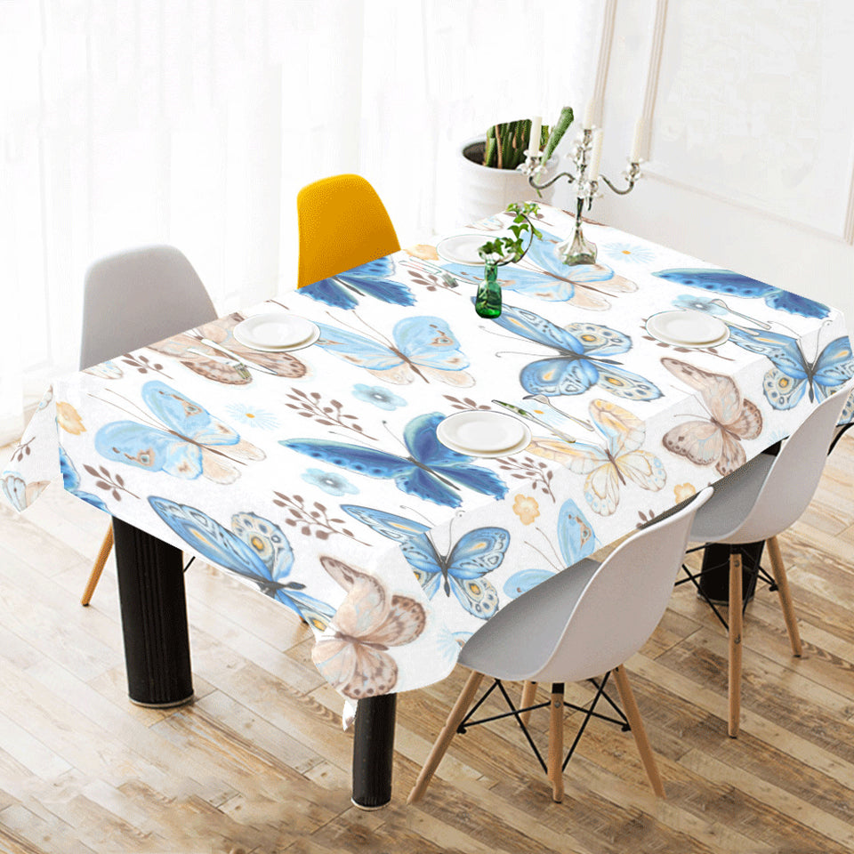 blue butterfly pattern Tablecloth