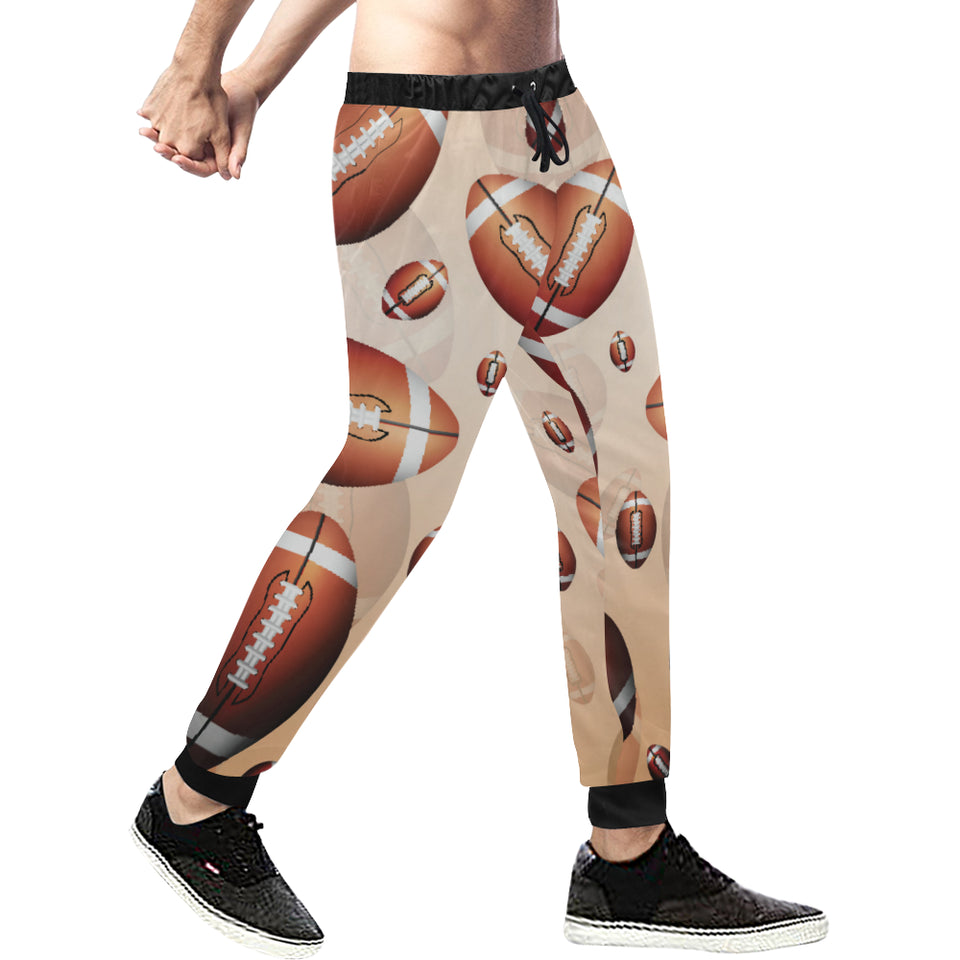 American football ball design pattern Unisex Casual Sweatpants