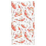 Watercolor Koi Fish Carp Fish pattern Bath Towel