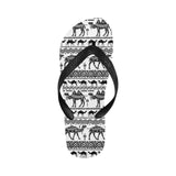 Camel polynesian tribal pattern Unisex Flip Flops