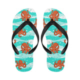 Octopuses sea wave background Unisex Flip Flops