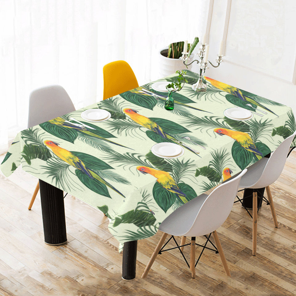 Beautiful parrot palm leaves pattern Tablecloth