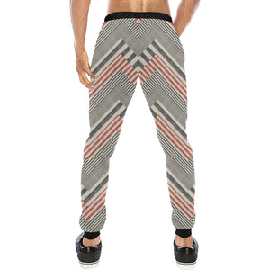 zigzag chevron striped pattern Unisex Casual Sweatpants