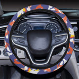 Goldfish Pattern Print Design 04 Car Steering Wheel Cover