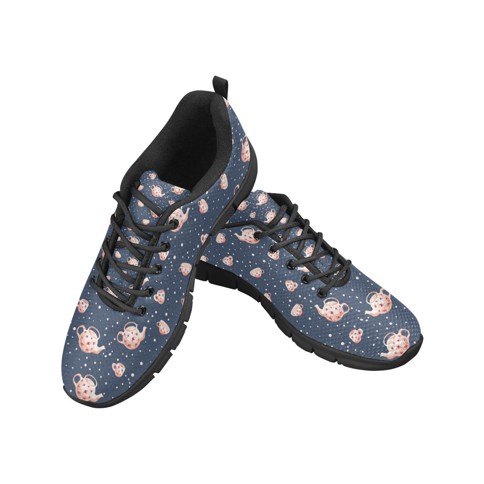 Tea pots Pattern Print Design 04 Women's Sneaker Shoes