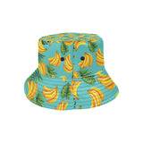 Banana Palm Leaves pattern background Unisex Bucket Hat