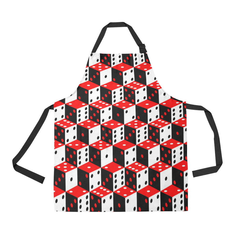 Dice Pattern Print Design 02 All Over Print Adjustable Apron