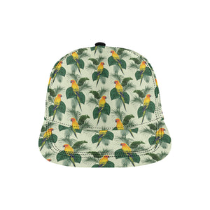 Beautiful parrot palm leaves pattern All Over Print Snapback Cap