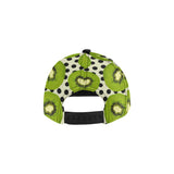 kiwi black dot background All Over Print Snapback Cap