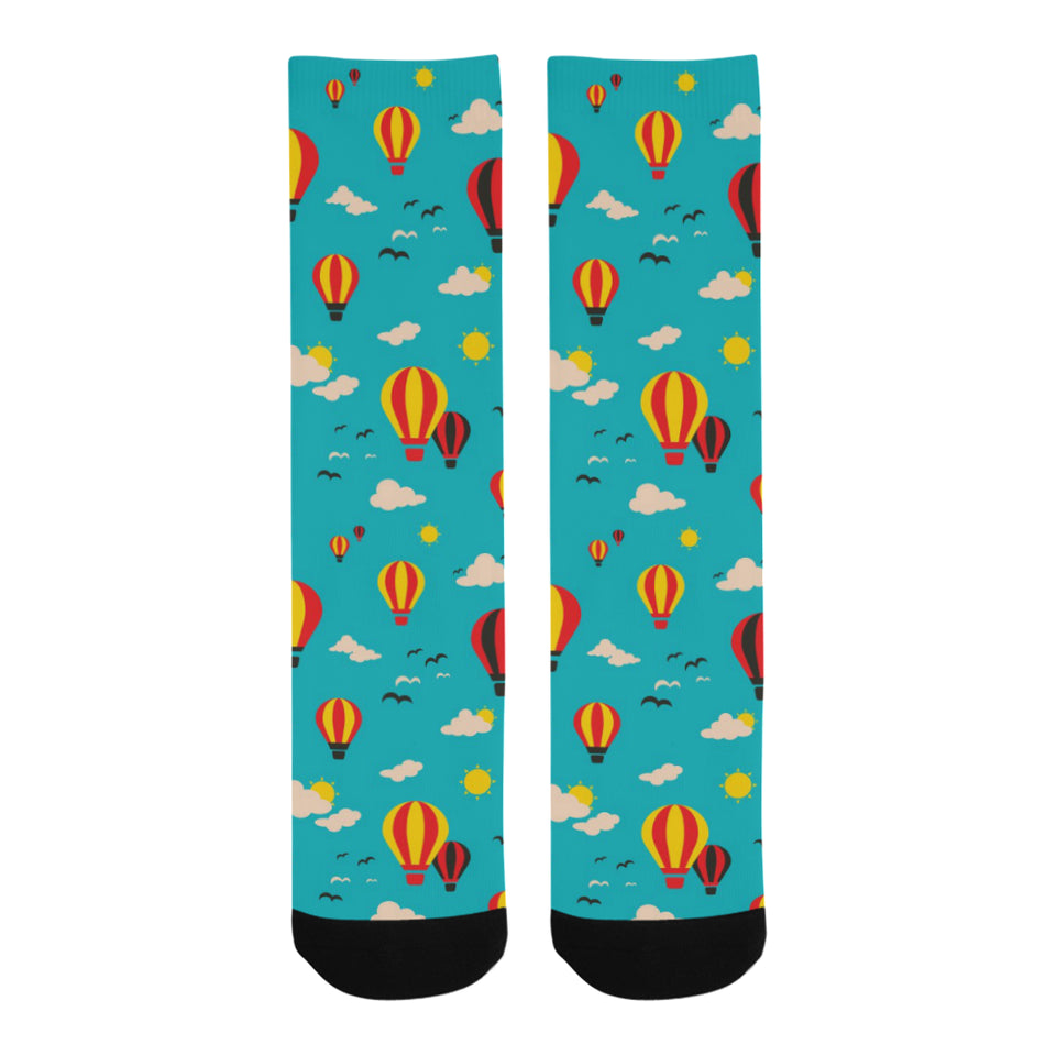 Hot Air Balloon Sky Pattern Crew Socks