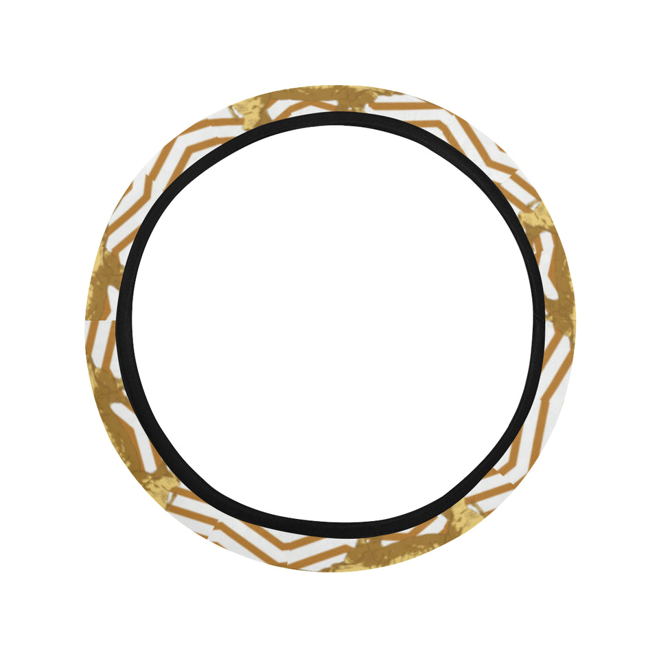 Rhino yellow theme pattern Car Steering Wheel Cover