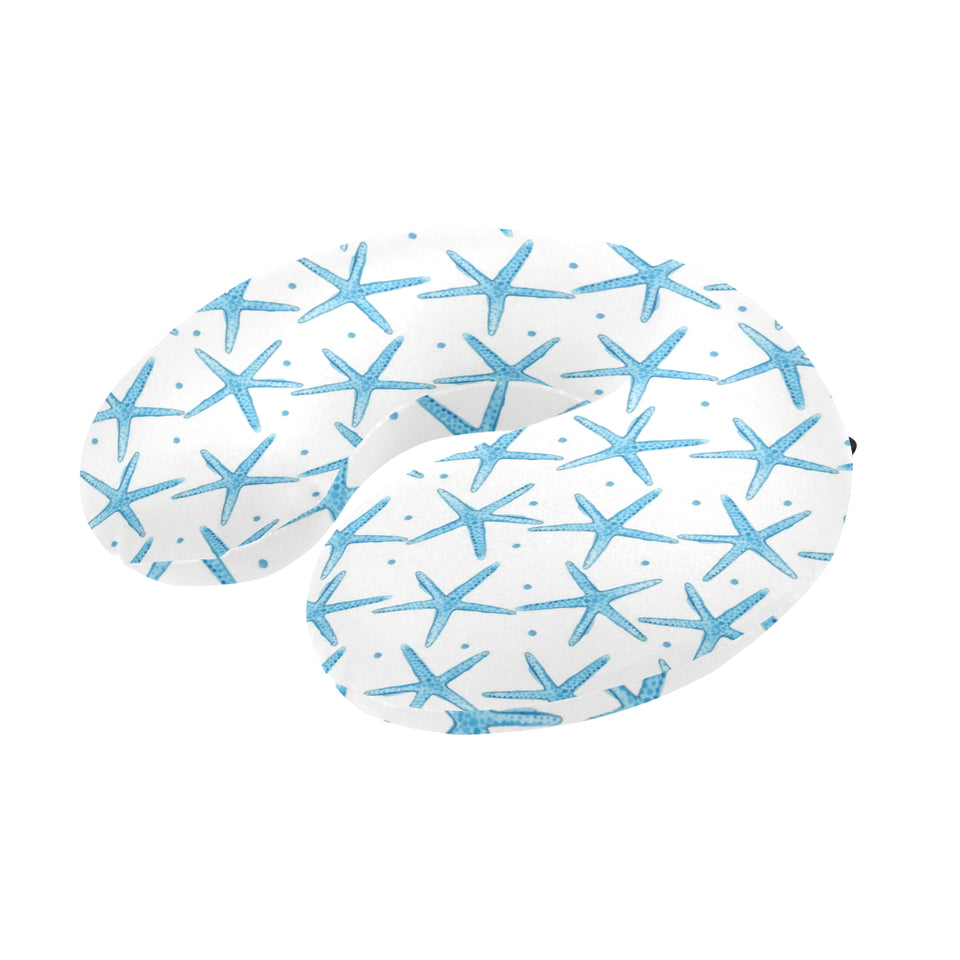 Watercolor starfish pattern U-Shaped Travel Neck Pillow