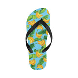 banana leaves banana design pattern Unisex Flip Flops