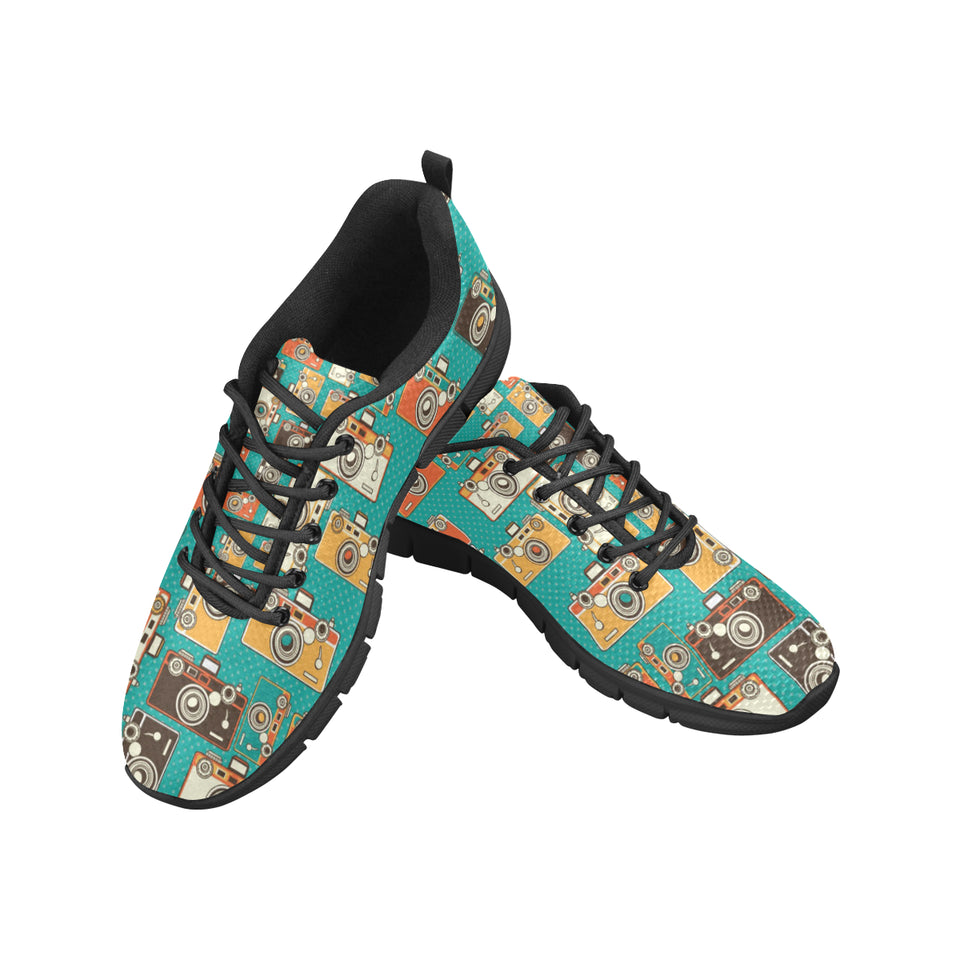 Camera Pattern Print Design 03 Men's Breathable Sneakers ( Model 055)