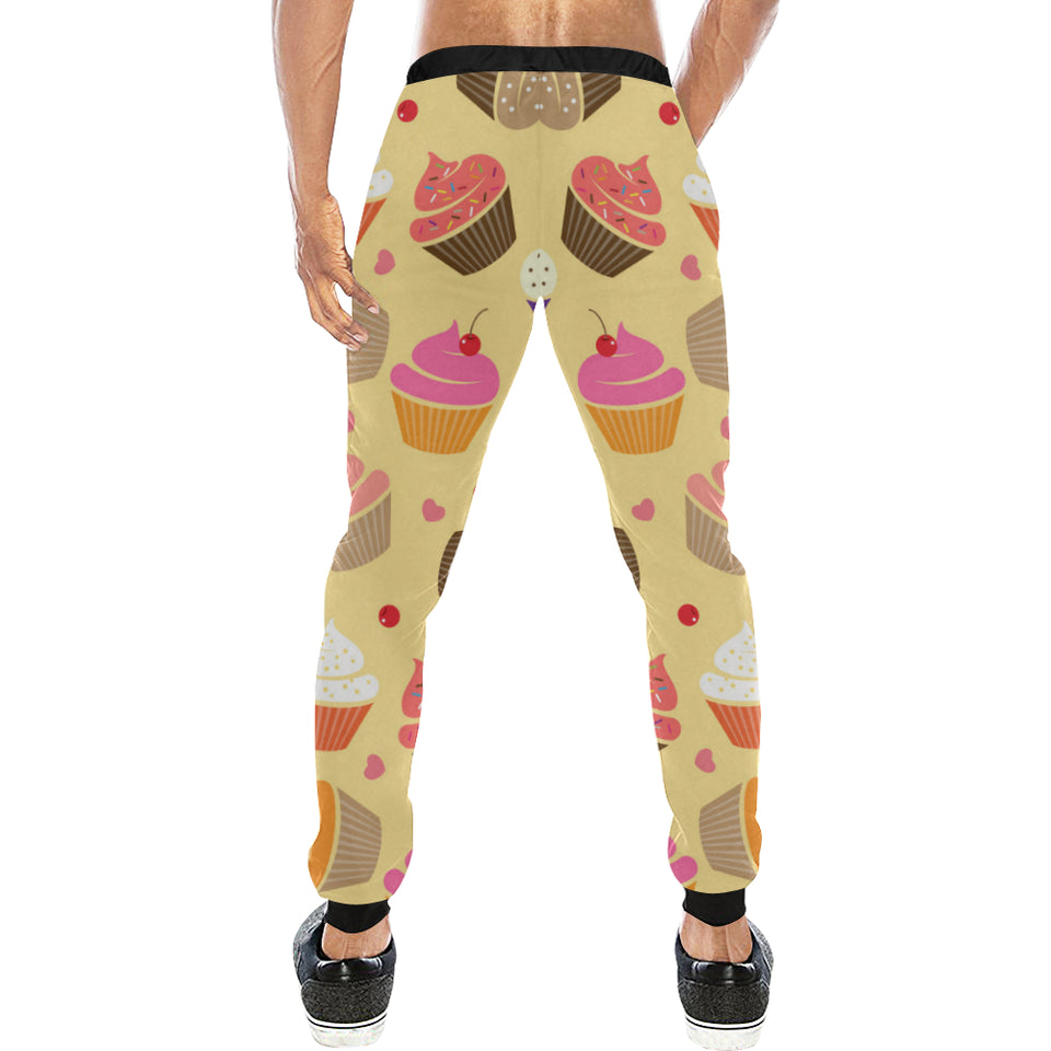 cake cupcake heart cherry pattern Unisex Casual Sweatpants
