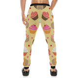 cake cupcake heart cherry pattern Unisex Casual Sweatpants