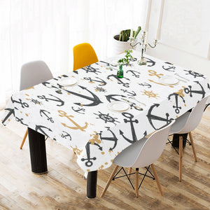Anchors Rudders pattern Tablecloth