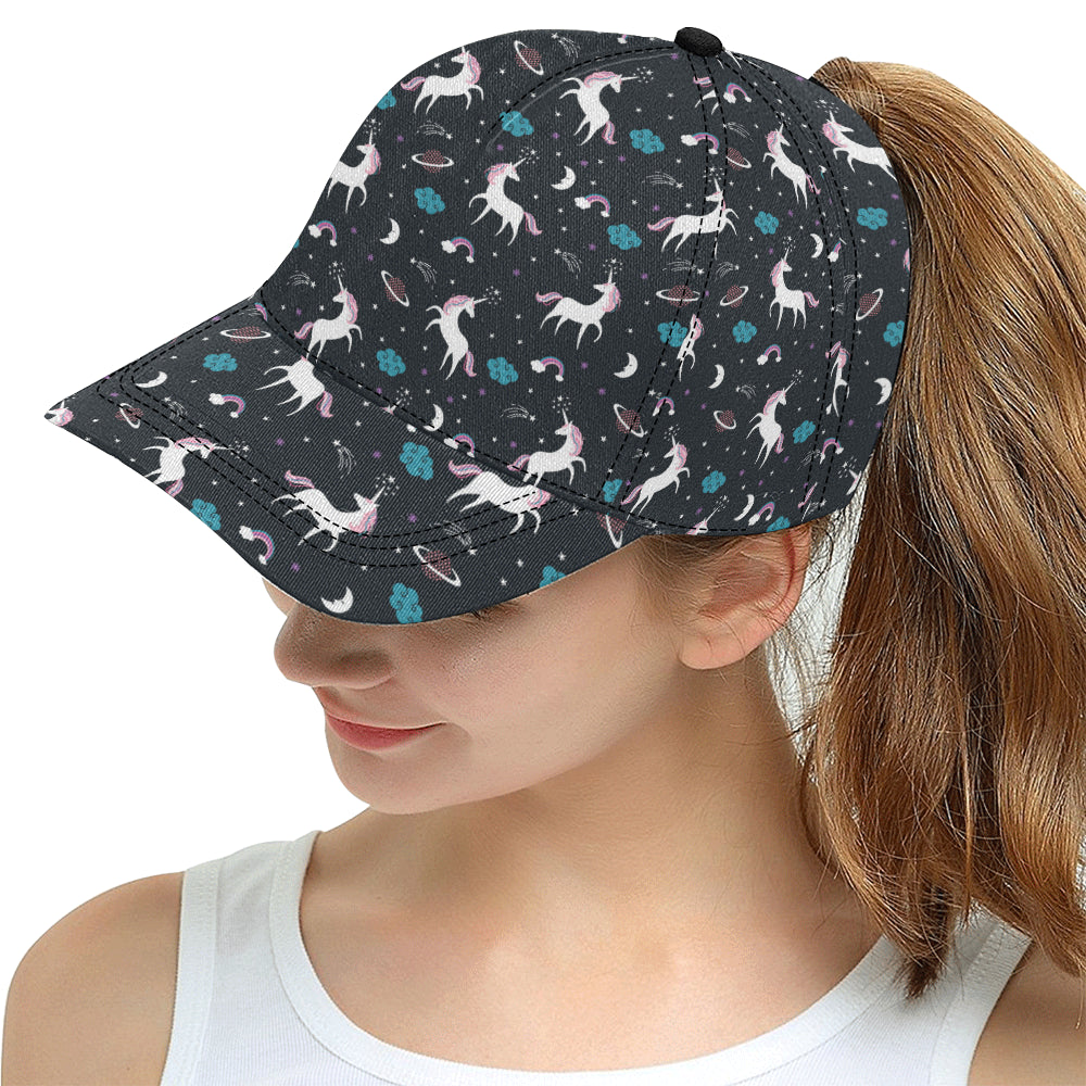 unicorn rainbows moon clound star pattern All Over Print Snapback Cap