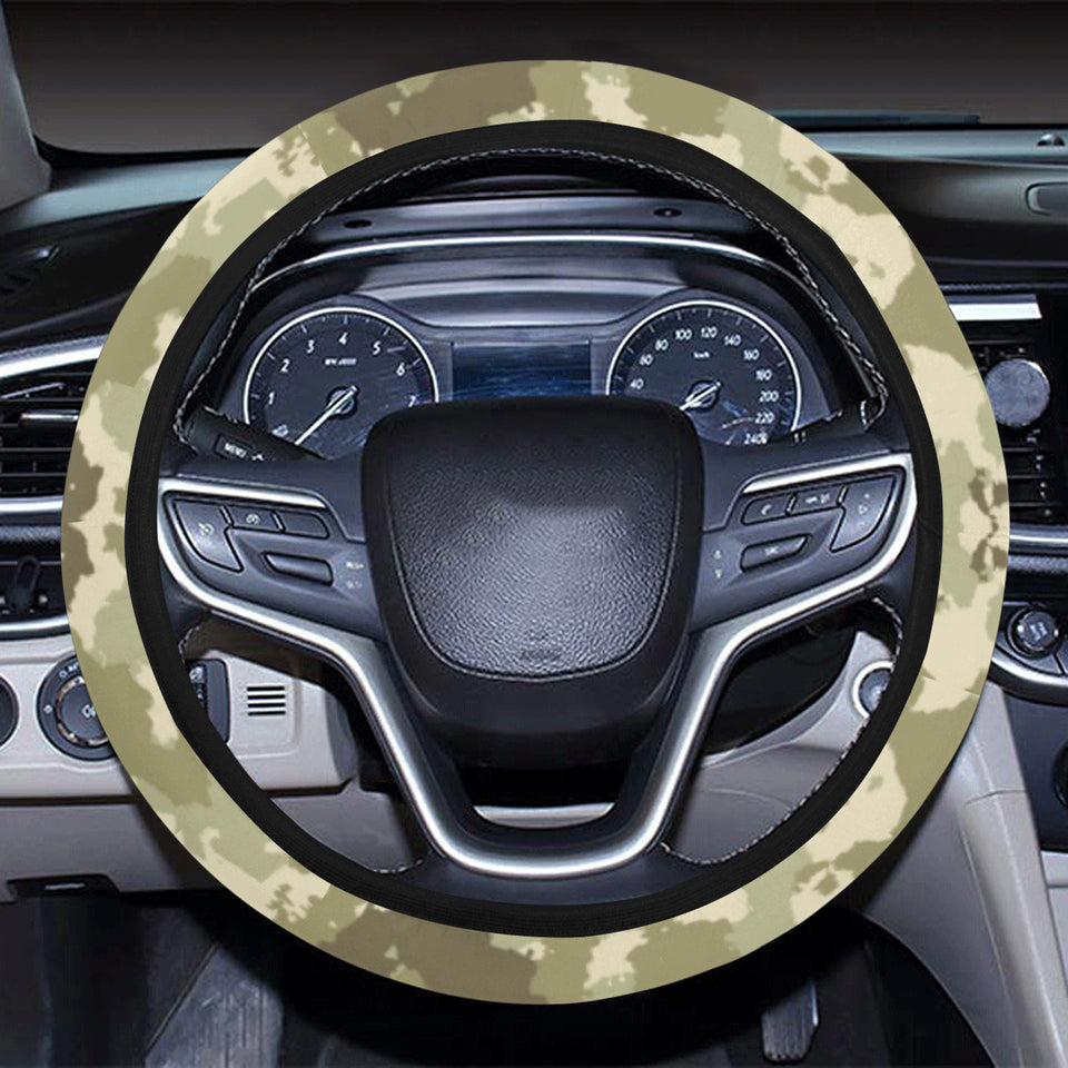 Light Green camouflage pattern Car Steering Wheel Cover