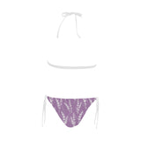 Lavender flowers purple pattern Sexy Bikinis Two-Piece Swimsuits