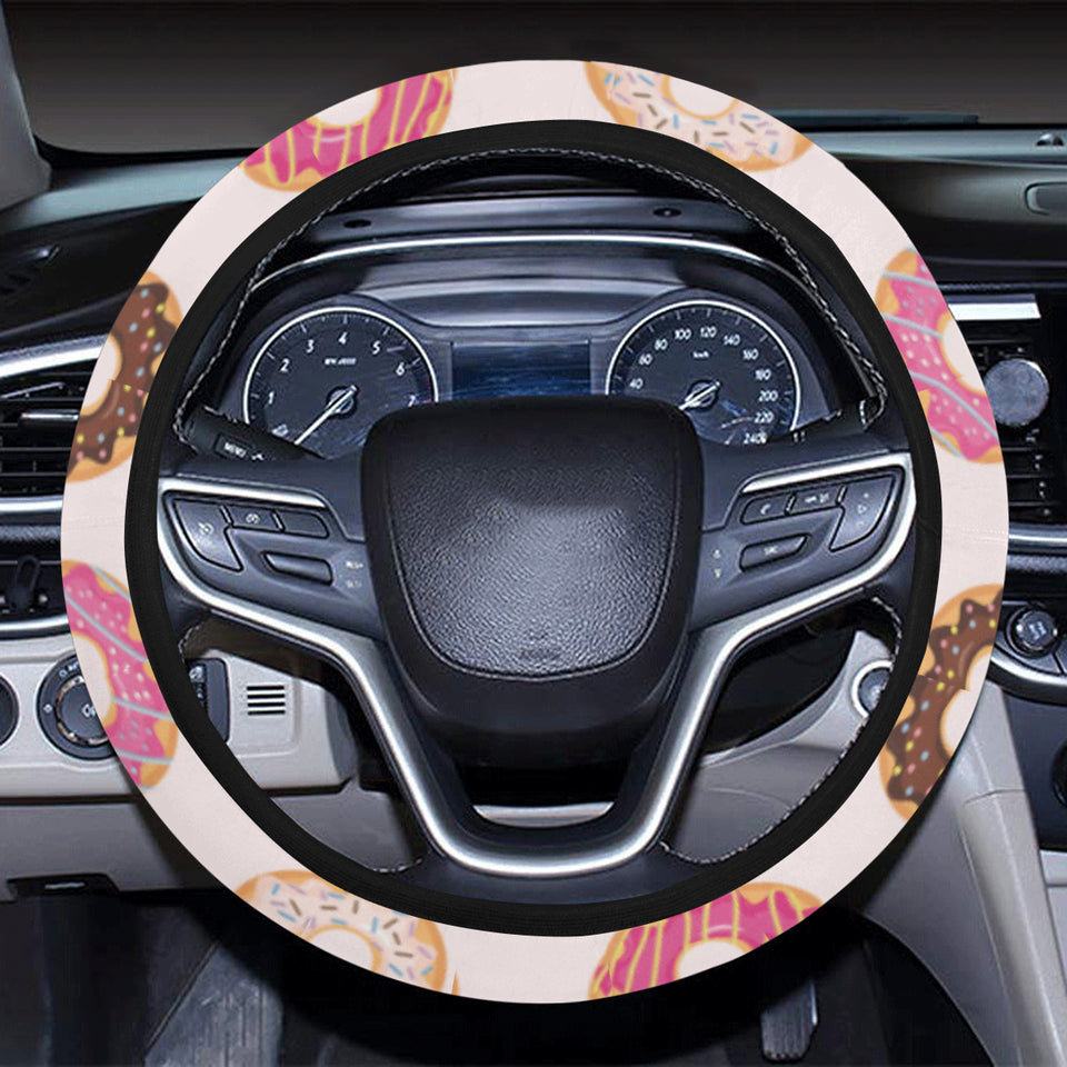 Colorful donut pattern Car Steering Wheel Cover